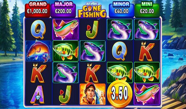 Spela Go High Gone Fishing Slot Machine från RubyPlay 